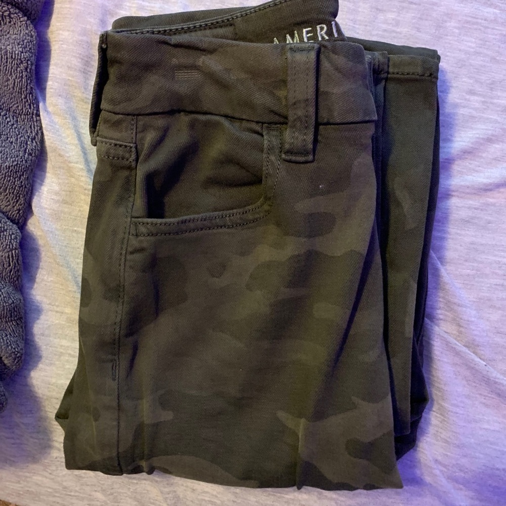 American Eagle Camo Skinny Jeans